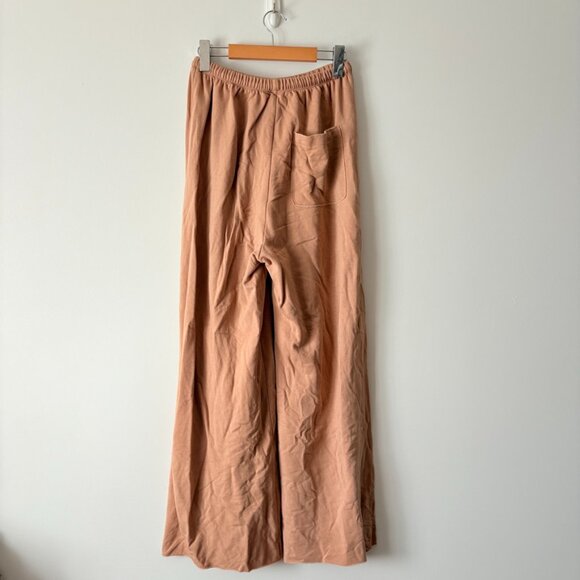 Aerie Offline Ott Fleece Super Wide Leg Lounge Sweat Pant Beach Tan Size Small - Picture 8 of 11